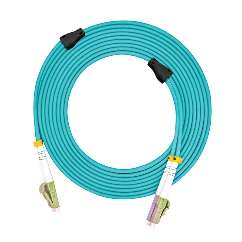 Jeirdus كابل الألياف الضوئية جييردوس 30 متر 100 قدم LC إلى LC 10G OM3 داخلي مدرع مزدوج 50/125 موصل بصري قفز متعدد الأوضاع 30 متر LC-LC - Image 4